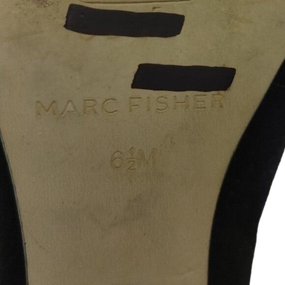 Marc Fisher Chunky Heel Suede Ankle Strap Pumps- Kappa black - Picture 8 of 8